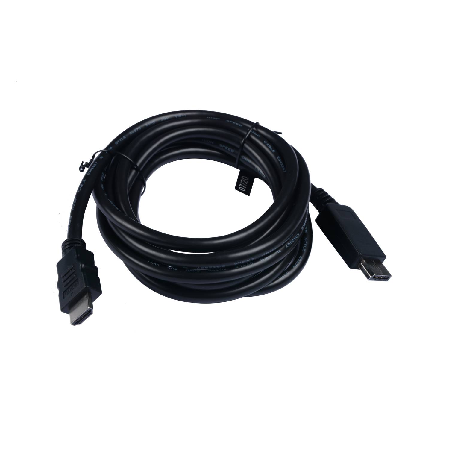 Rca Informatique - image du produit : DP TO HDMI CABLE 3M 10FT BLACK DP TO HDMI CABLE 21.6GBPS 4K UHD