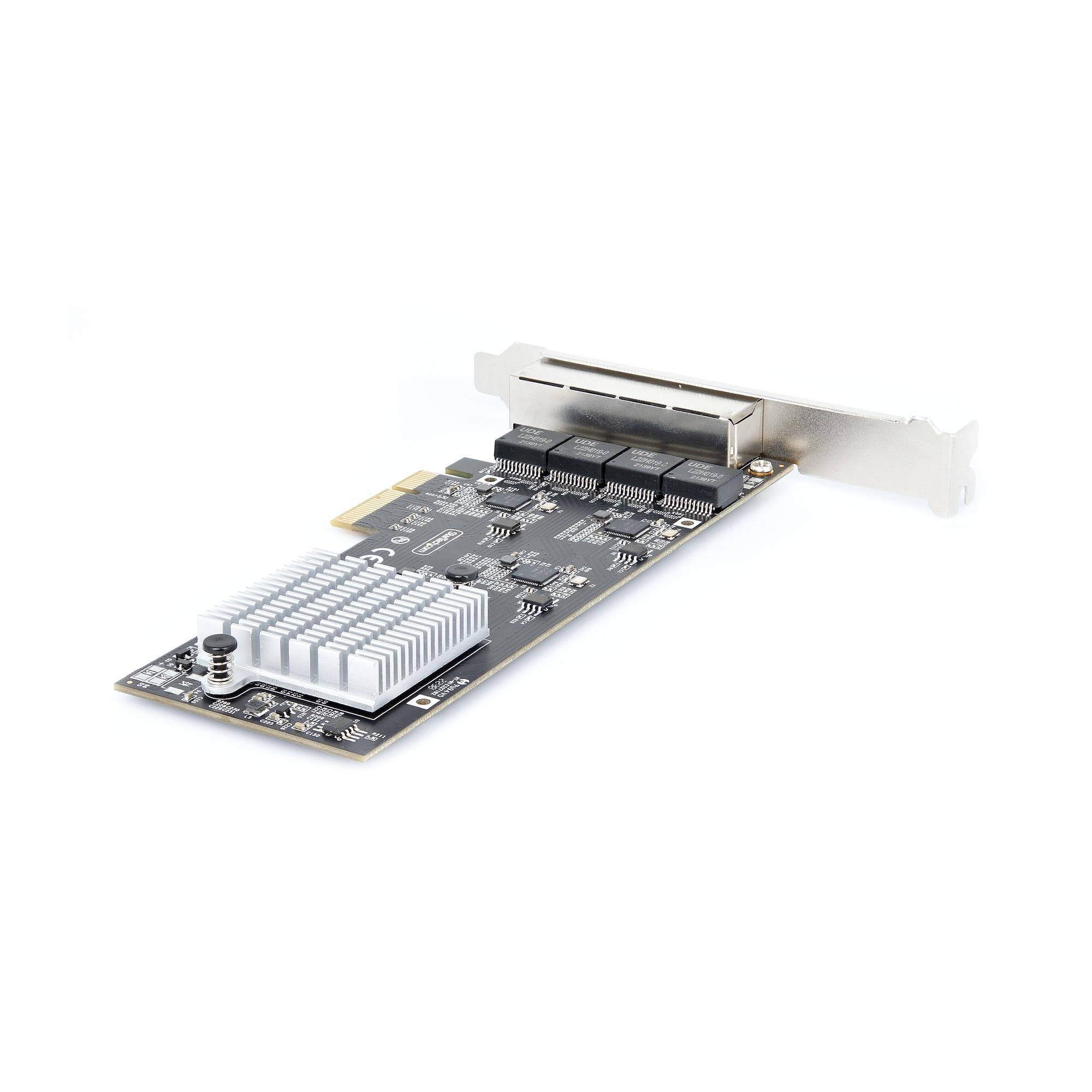 Rca Informatique - image du produit : 4-PORT 2.5G PCIE NETWORK CARD - QUAD NBASE-T ETHERNET CARD