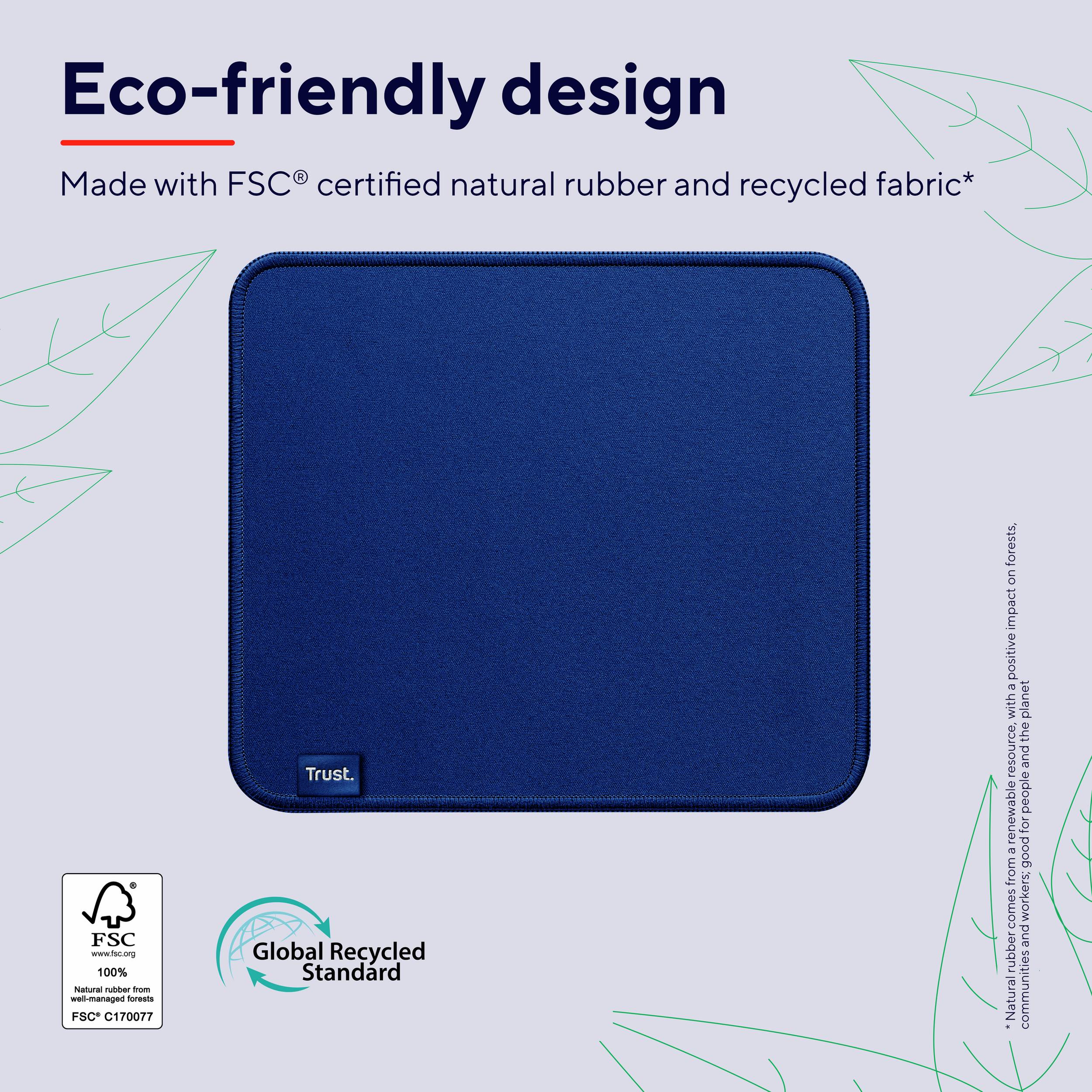 Rca Informatique - image du produit : BOYE MOUSE PAD ECO BLUE