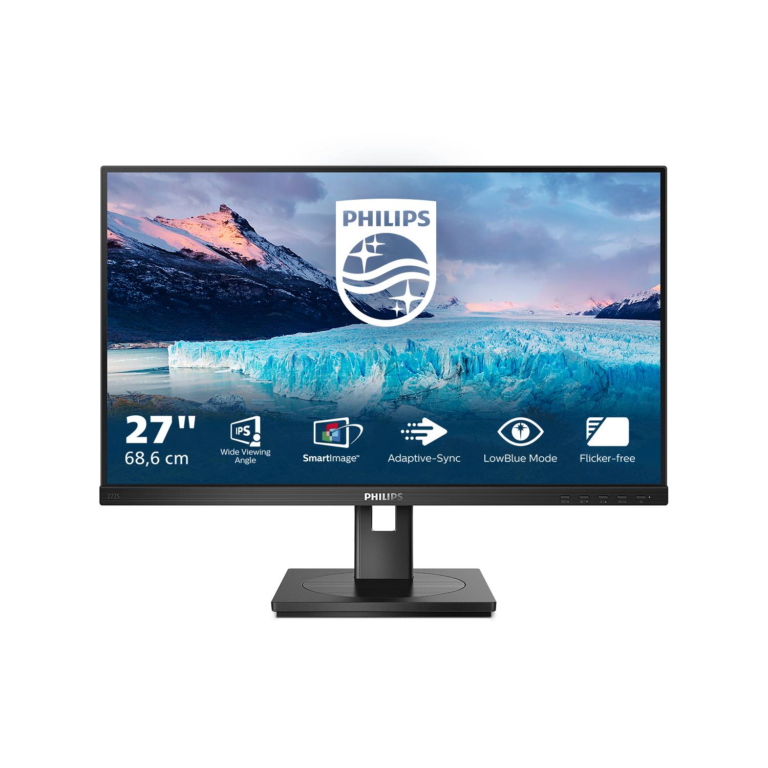 Rca Informatique - image du produit : 272S1M/00 27IN IPS FHD 300CD/4MS/HDMI/DP/4USB/HAS