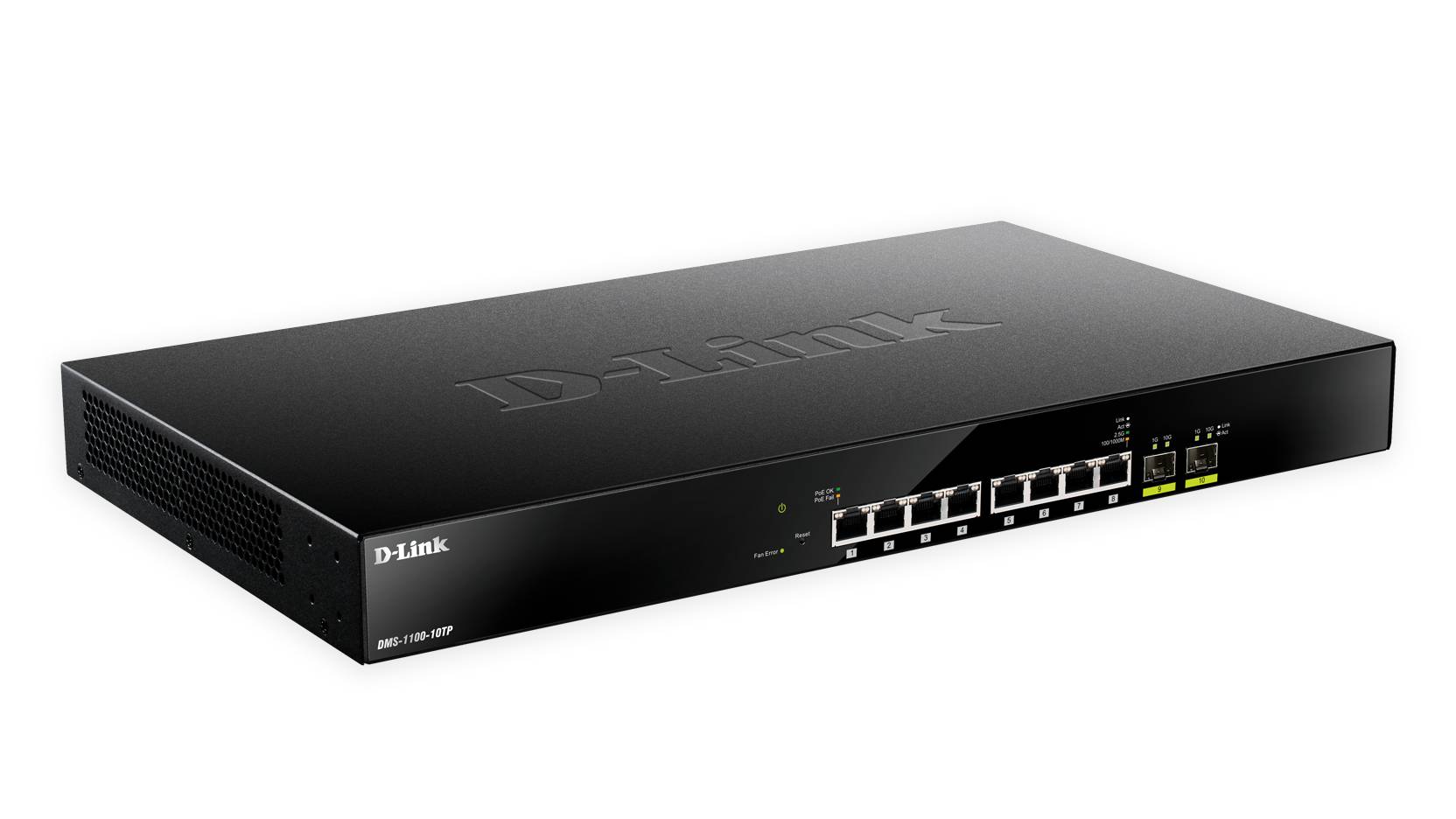 Rca Informatique - Image du produit : 8-PORT 2.5G BASE-T POE AND 2-PORT 10G SFP+ SMART MANAGED SW