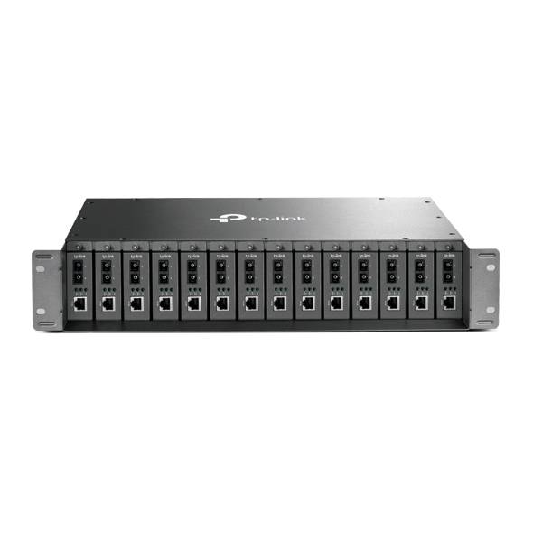 Rca Informatique - Image du produit : 14-SLOT UNMANAGED MEDIA CONVERT CHASSIS 19IN RACK-MOUNTABLE