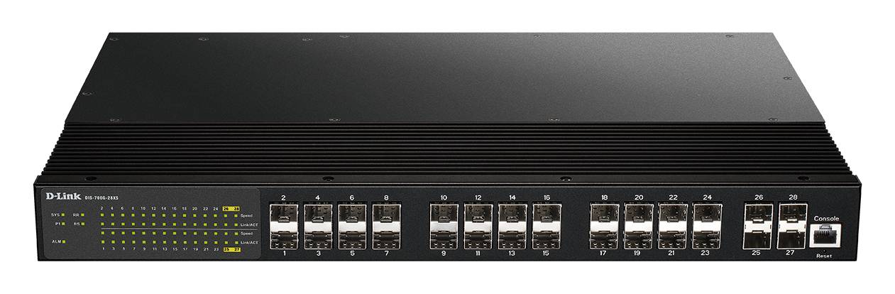 Rca Informatique - image du produit : 24 PORTS SFP+ 4 PORT 10G SFP+ WITH SINGLE AC INPUT