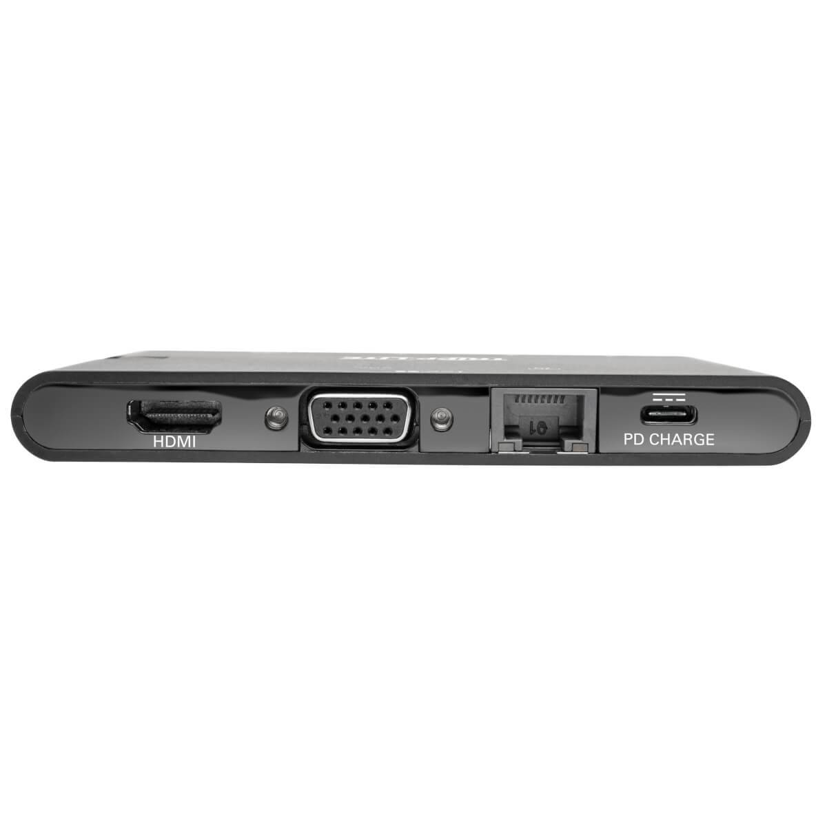 Rca Informatique - image du produit : USB-C LAPTOP DOCKING STATION HDMI/VGA THUNDERBOLT 3 BLK