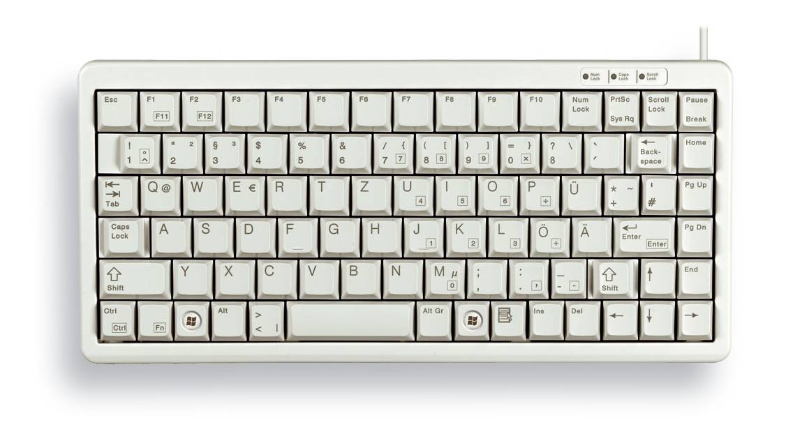 Rca Informatique - image du produit : G84-4100 COMPACT KEYBOARD UK-ENGLISH