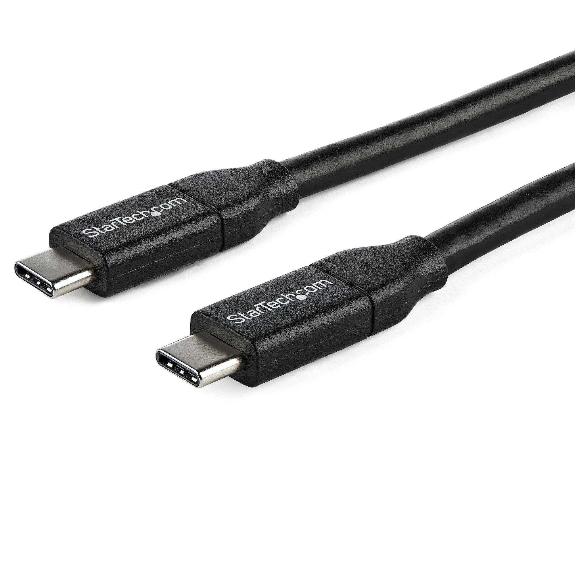 Rca Informatique - image du produit : 1M USB TYPE C CABLE WITH 5A PD - USB 2.0 - USB-IF CERTIFIED