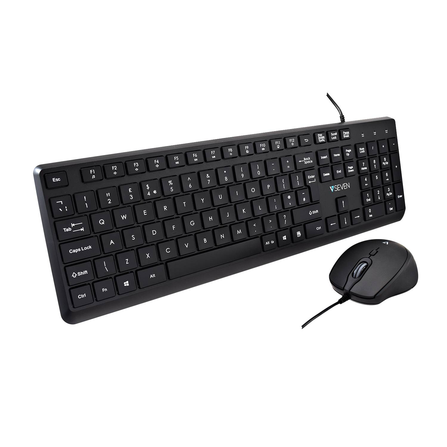 Rca Informatique - Image du produit : USB PRO KEYBOARD MOUSE COMBO UK QWERTY UK ENGLISH LASERED KEYCAP