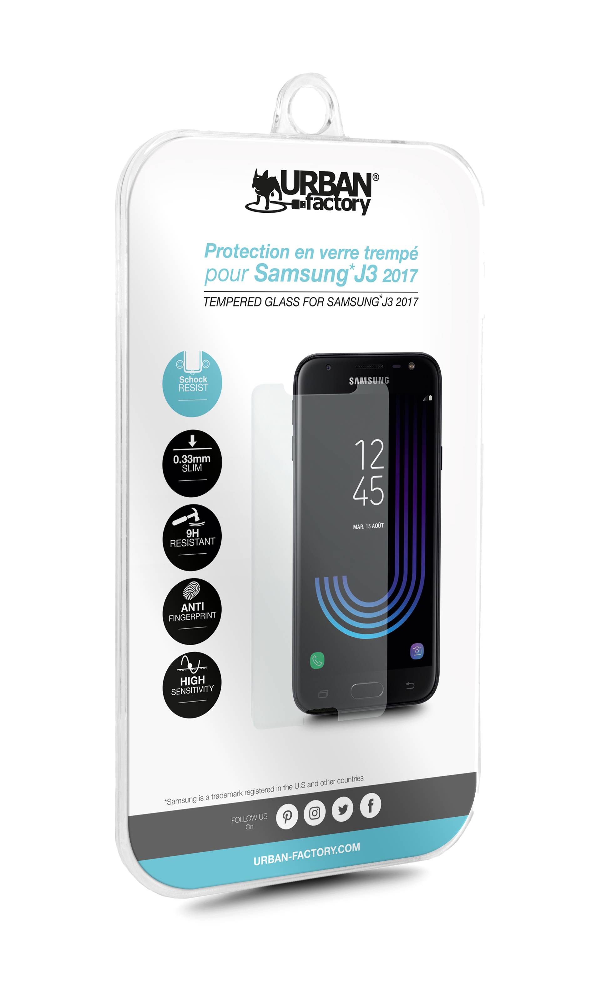 Rca Informatique - Image du produit : SCREEN PROTECTOR GLASS FOR SAMSUNG J3