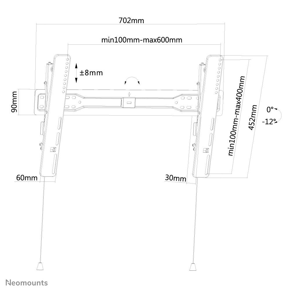 Rca Informatique - image du produit : NEWSTAR FLAT SCREEN WALL MOUNT