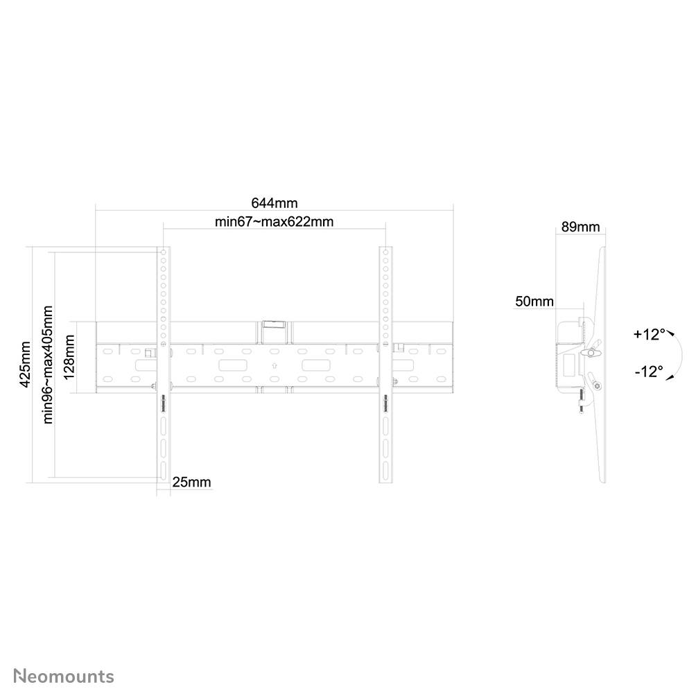 Rca Informatique - image du produit : NEWSTAR FLAT SCREEN WALL MOUNT