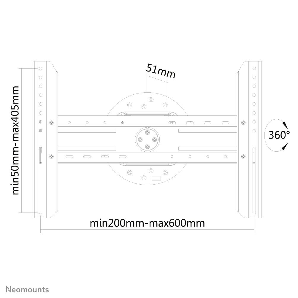 Rca Informatique - image du produit : NEWSTAR FLAT SCREEN WALL MOUNT