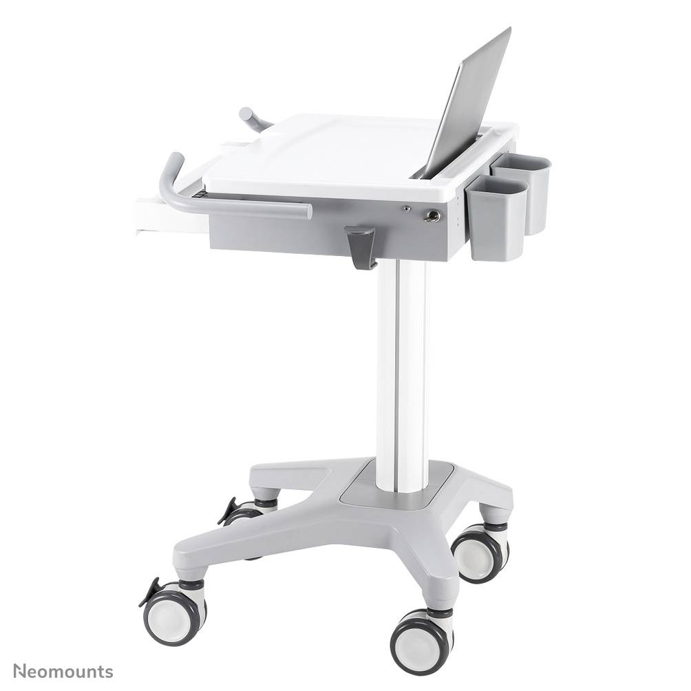 Rca Informatique - image du produit : NEWSTAR MOBILE LAPTOP CART INCL. KEYBOARD AND MOUSE DRAWER