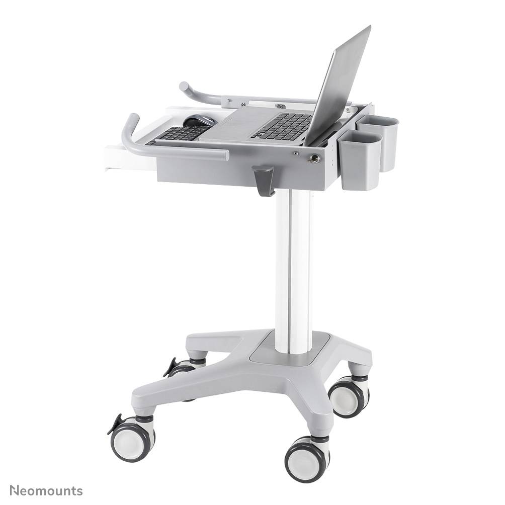 Rca Informatique - image du produit : NEWSTAR MOBILE LAPTOP CART INCL. KEYBOARD AND MOUSE DRAWER