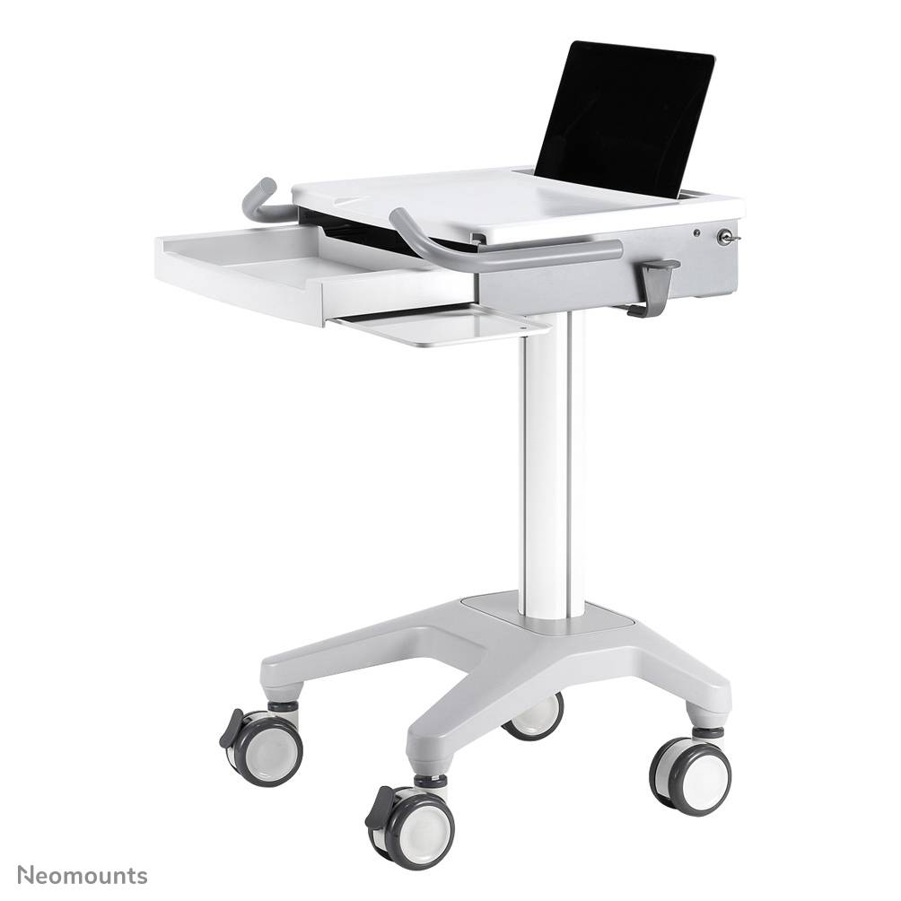 Rca Informatique - image du produit : NEWSTAR MOBILE LAPTOP CART INCL. KEYBOARD AND MOUSE DRAWER