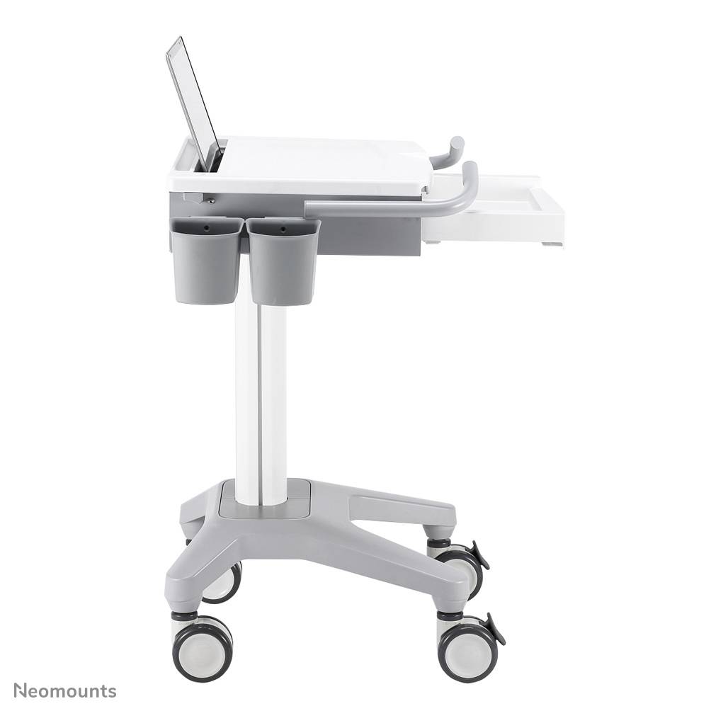 Rca Informatique - image du produit : NEWSTAR MOBILE LAPTOP CART INCL. KEYBOARD AND MOUSE DRAWER