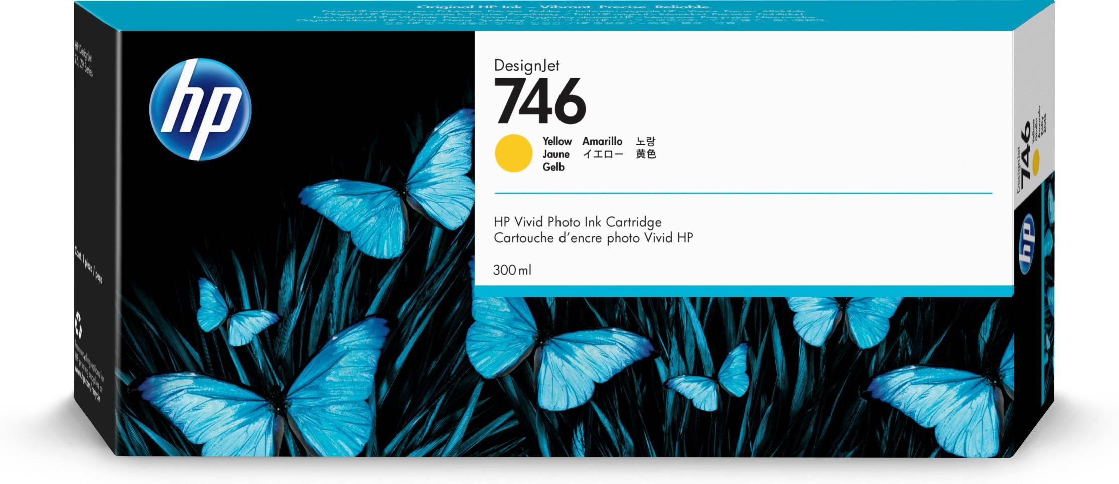 Rca Informatique - image du produit : HP 746 300-ML YELLOW INK CARTRIDGE