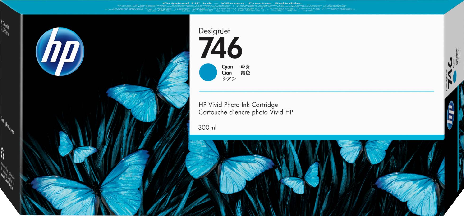 Rca Informatique - Image du produit : HP 746 300-ML CYAN INK CARTRIDGE