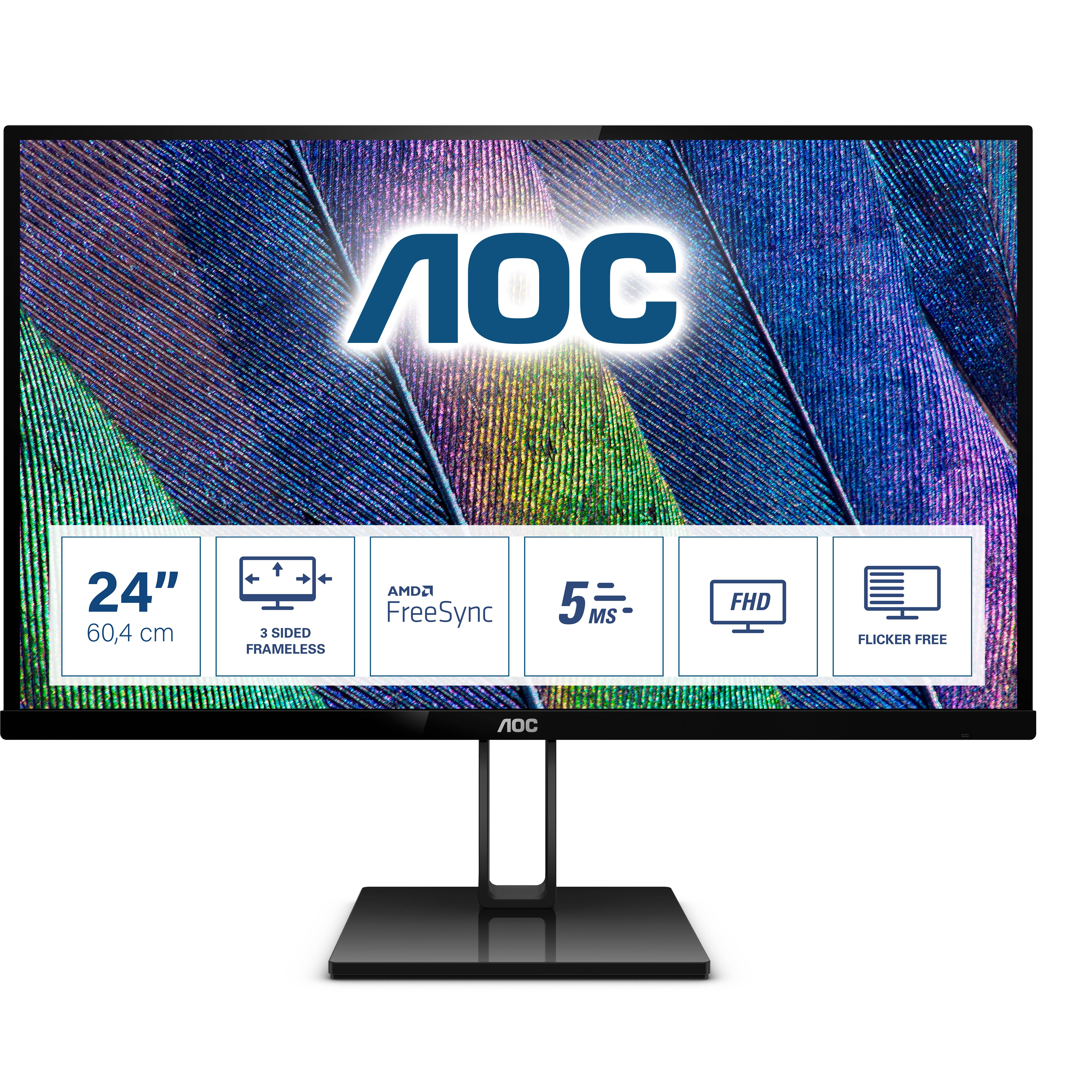 Rca Informatique - Image du produit : 24V2Q 23.8IN IPS FHD 250CD/5MS HDMI/DP