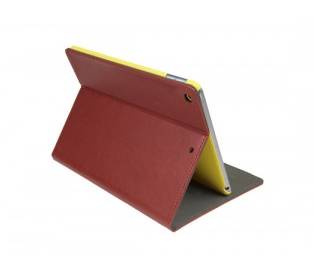 Rca Informatique - image du produit : APPLE IPAD 9.7IN (2017/2018) EASY-CLICK COVER BROWN YELLOW