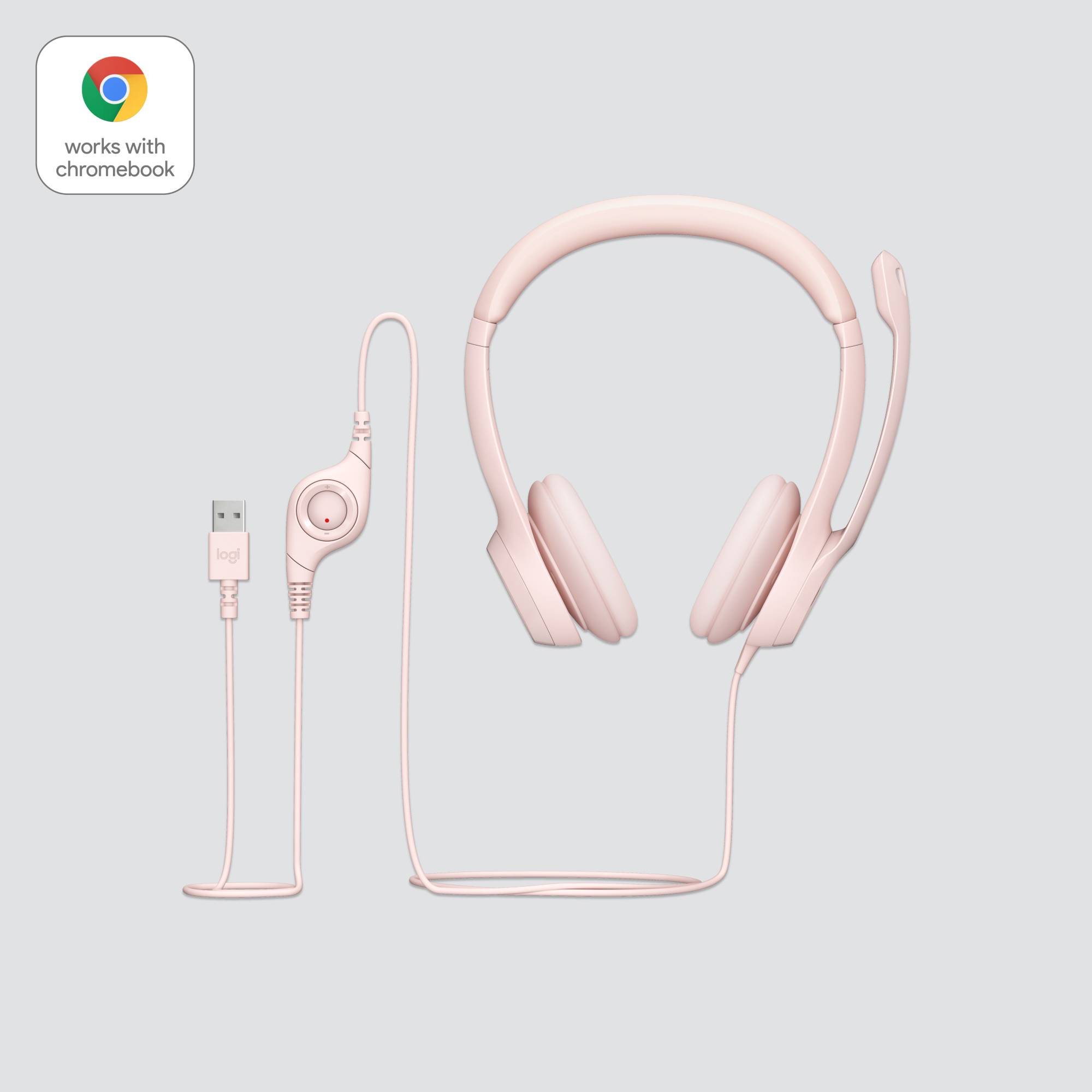 Rca Informatique - image du produit : H390 USB COMPUTER HEADSET -ROSE-EMEA-914