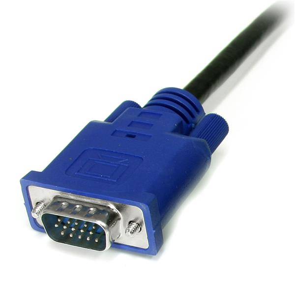 Rca Informatique - image du produit : CABLE POUR COMMUTATEUR KVM VGA AVEC PS/2 - 3-EN-1 - 1.80M