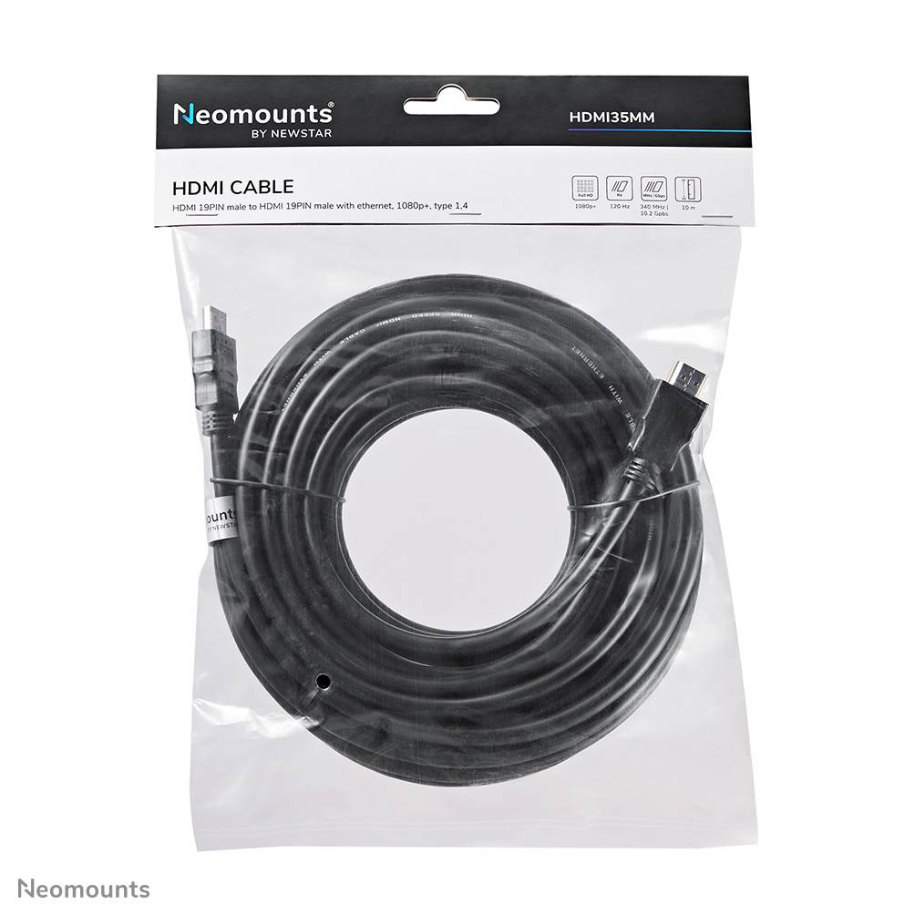 Rca Informatique - image du produit : NEWSTAR HDMI 1.3 CABLE HIGH SPEED HDMI 19 PINS M/M 10M