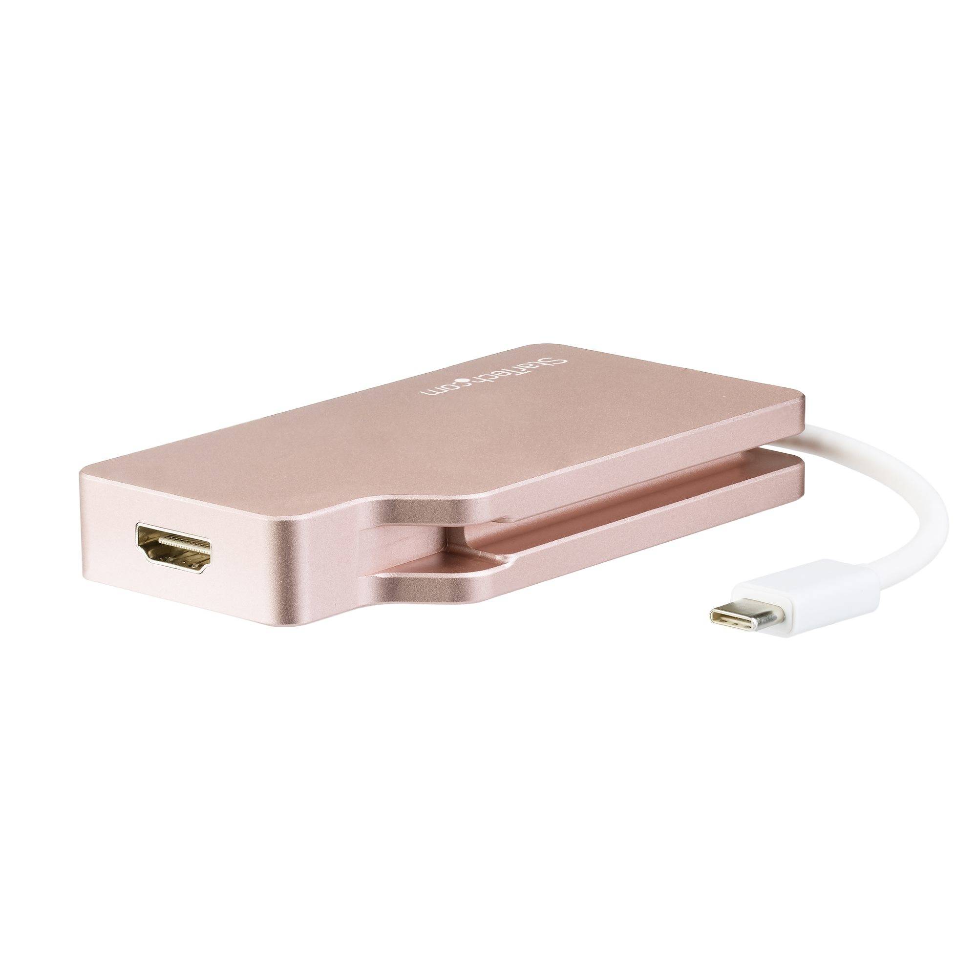 Rca Informatique - image du produit : ROSE GOLD USB-C ADAPTER - USB C TO VGA DVI HDMI OR MDP ADAPTER