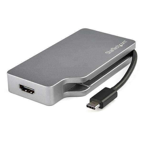 Rca Informatique - Image du produit : SPACE GRAY USB-C ADAPTER - USB C TO VGA DVI HDMI OR MDP ADAPTER