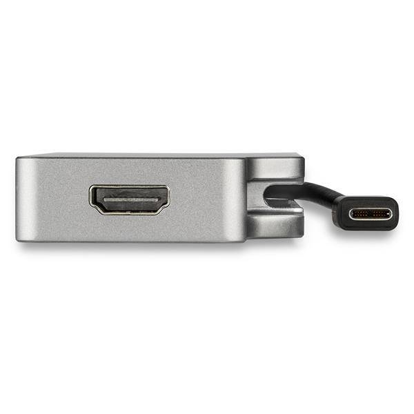 Rca Informatique - image du produit : SPACE GRAY USB-C ADAPTER - USB C TO VGA DVI HDMI OR MDP ADAPTER