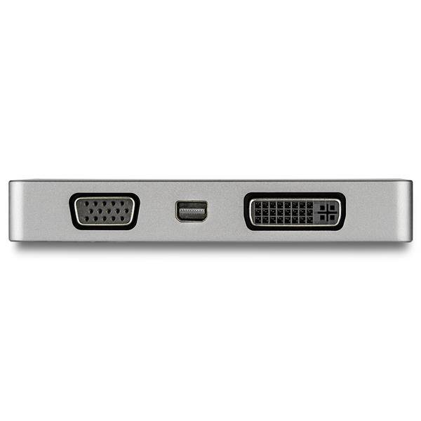 Rca Informatique - image du produit : SPACE GRAY USB-C ADAPTER - USB C TO VGA DVI HDMI OR MDP ADAPTER