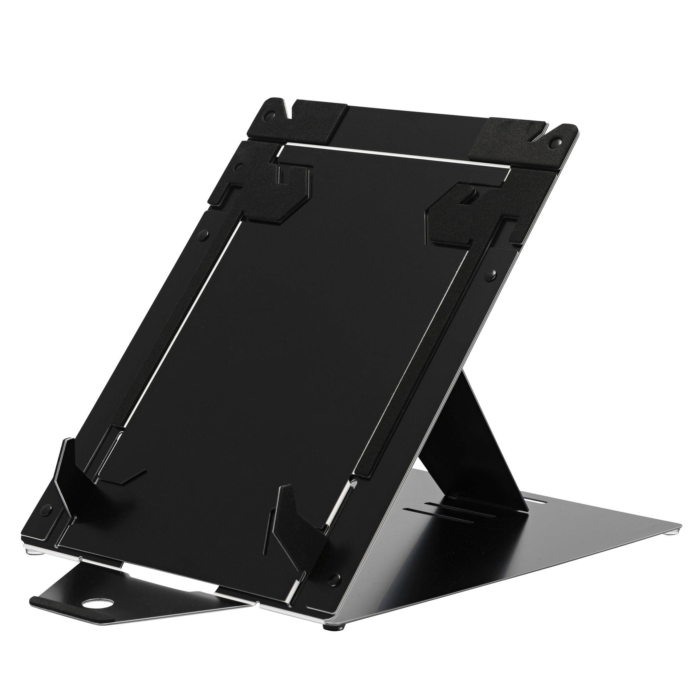 Rca Informatique - image du produit : R-GO RISER DUO/TABLET-LAPTOP STAND-ADJUSTABLE/BLACK