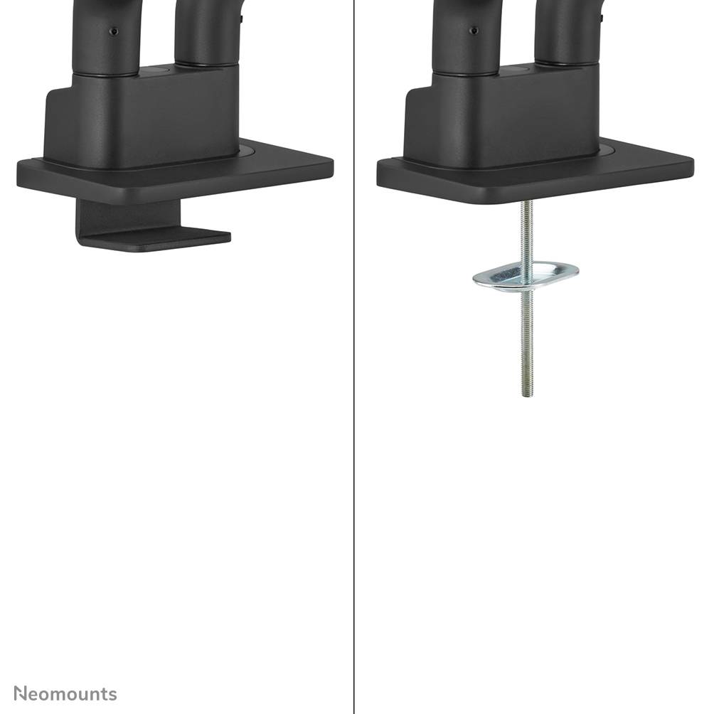 Rca Informatique - image du produit : NEOMOUNTS SELECT DESK MOUNT DOUBLE DISPLAY (TOPFIX CLAMP/GRO