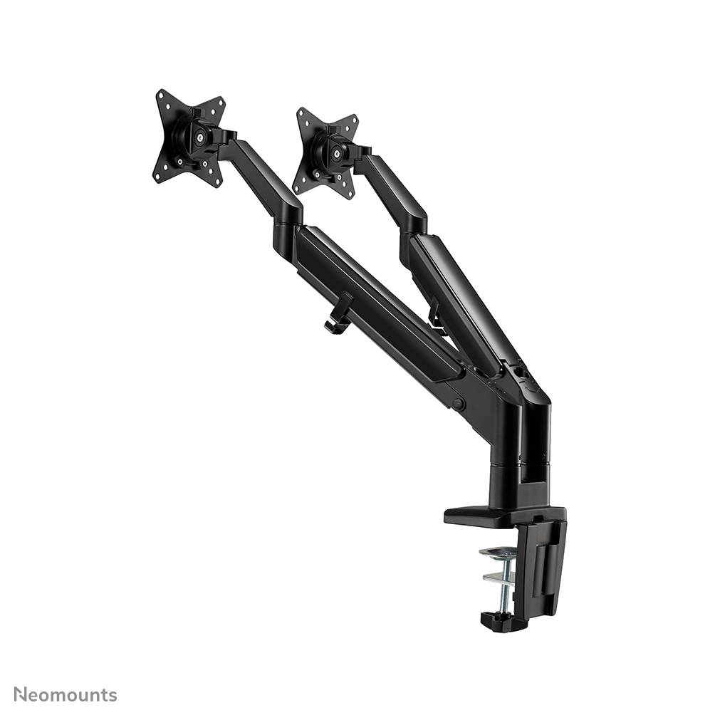 Rca Informatique - image du produit : NEWSTAR DESK MOUNT ULTRA FLAT (CLAMP/GROMMET) BLACK 17-27IN