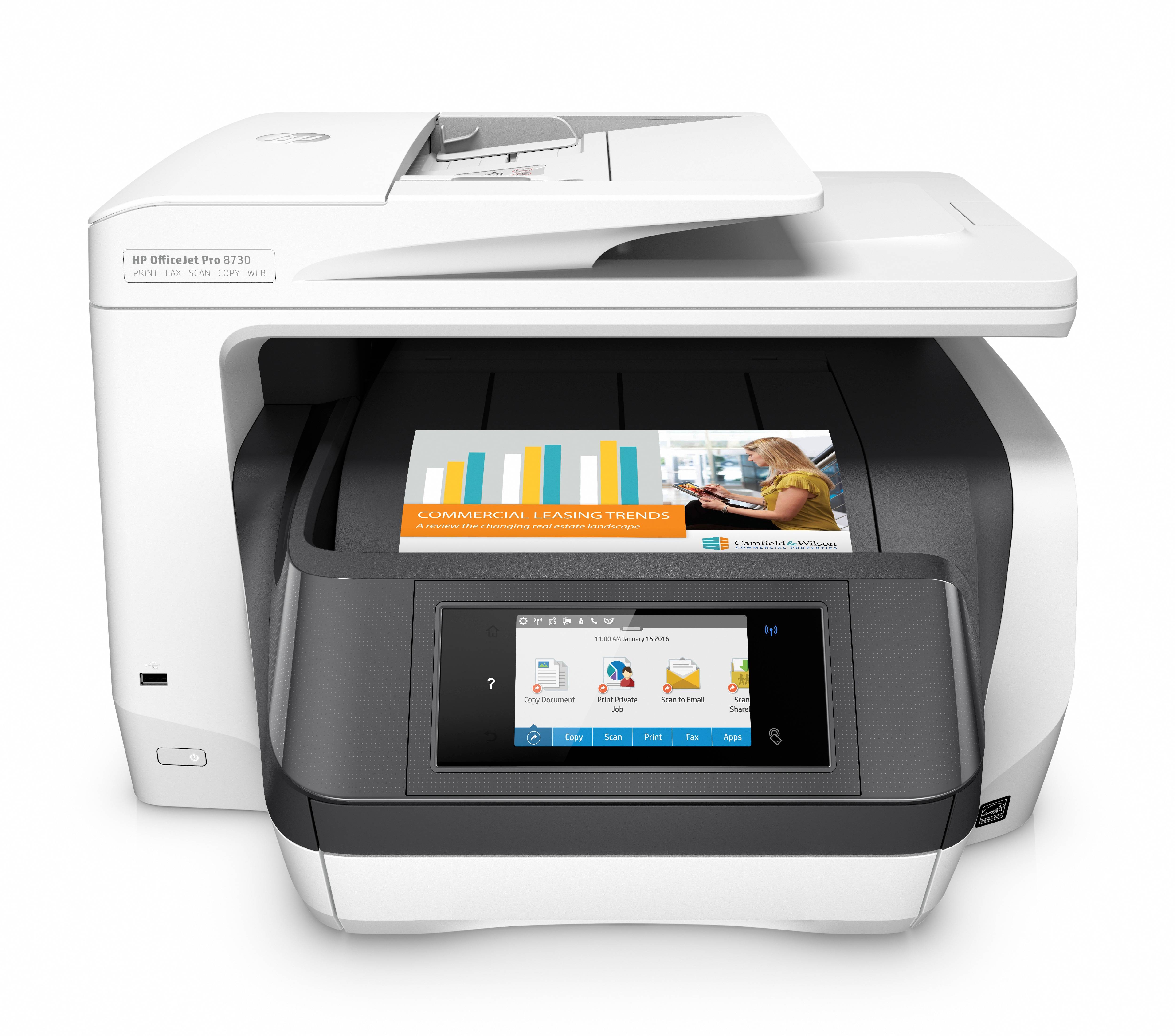 Rca Informatique - image du produit : OFFICEJET 8730 MFP PRO 35PPM A4 PRO 35PPM A4