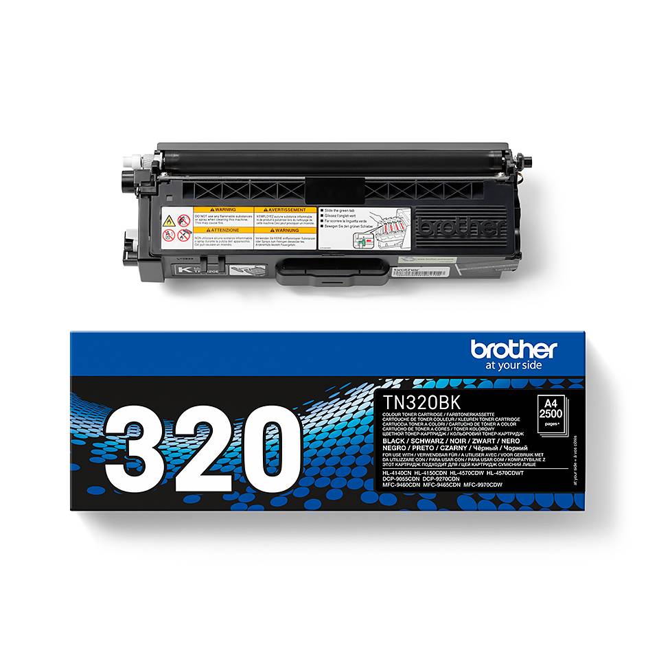 Rca Informatique - image du produit : TN-320BK TONER NOIR 2500 PG F/ HL4150CDN/4570CDW/4570CDWT