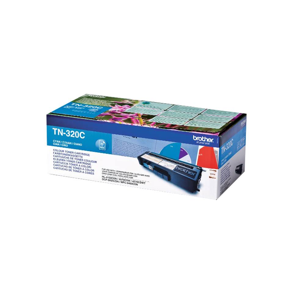 Rca Informatique - Image du produit : TN-320C TONER CYAN 1500 PG F/ HL4150CDN/4570CDW/4570CDWT