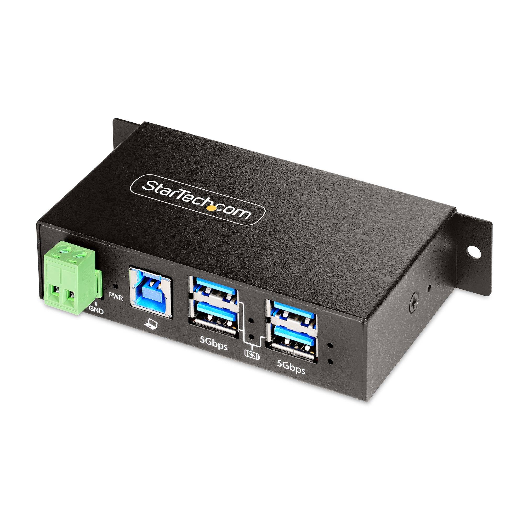 Rca Informatique - Image du produit : 4-PORT MANAGED INDUSTRIAL USB HUB USB 3.0/3.1/3.2 G1 5GBPS