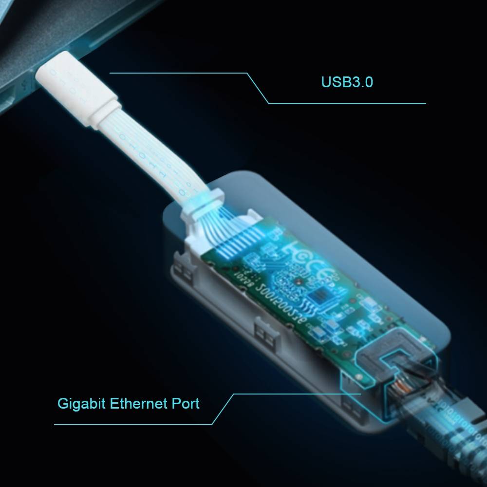 Rca Informatique - image du produit : USB TYPE-C TO RJ45 GIGABIT ETHERNET NETWORK ADAPTER