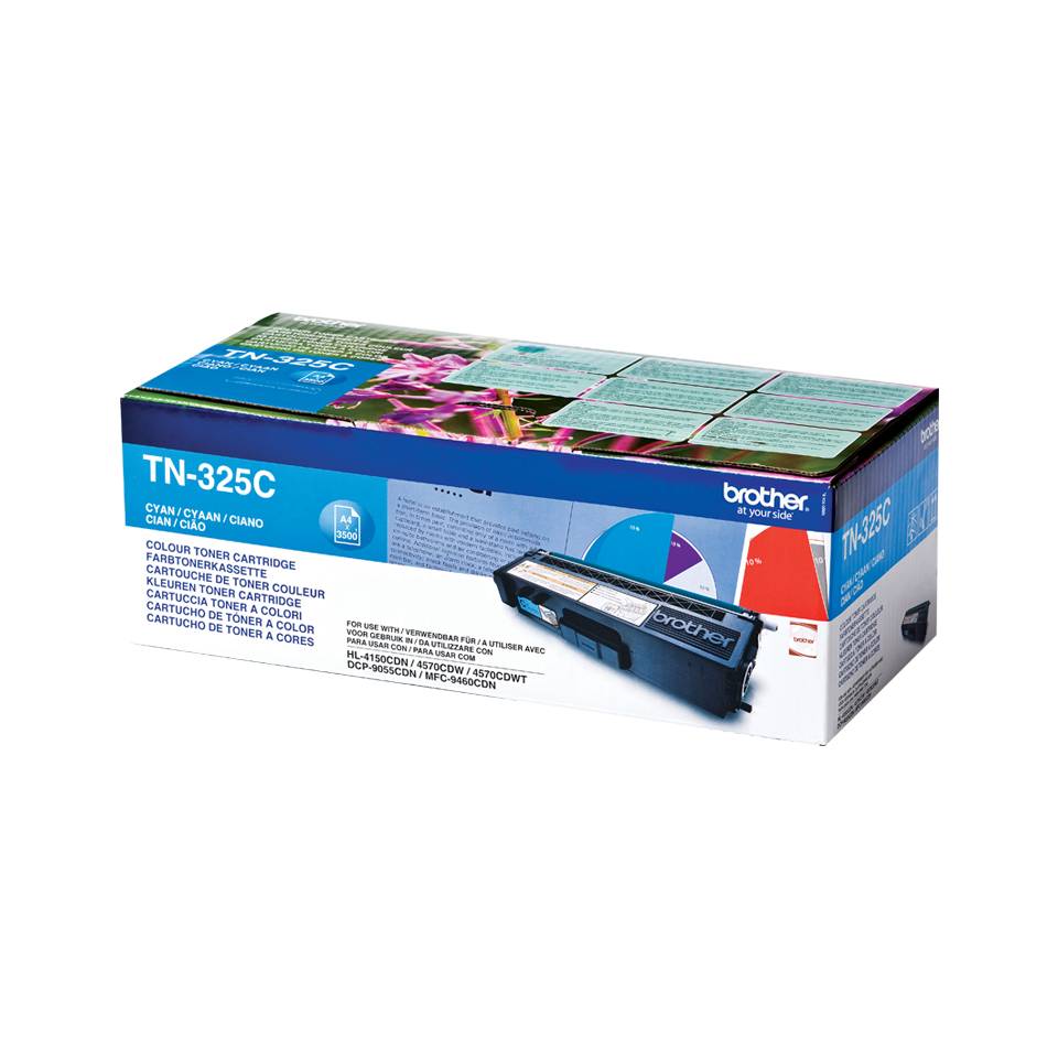 Rca Informatique - image du produit : TN-325C TONER CYAN 3500 PG F/ HL4150CDN/4570CDW/4570CDWT