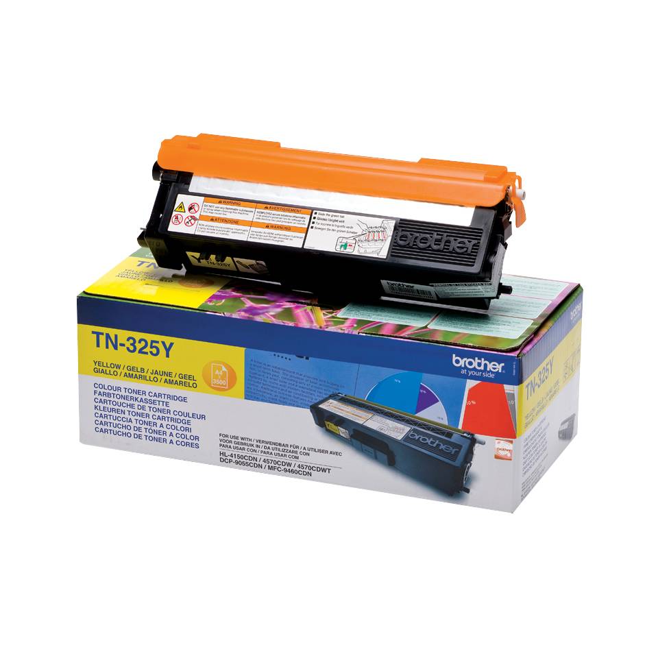 Rca Informatique - image du produit : TN-325Y TONER JAUNE 3500 PG F/ HL4150CDN/4570CDW/4570CDWT