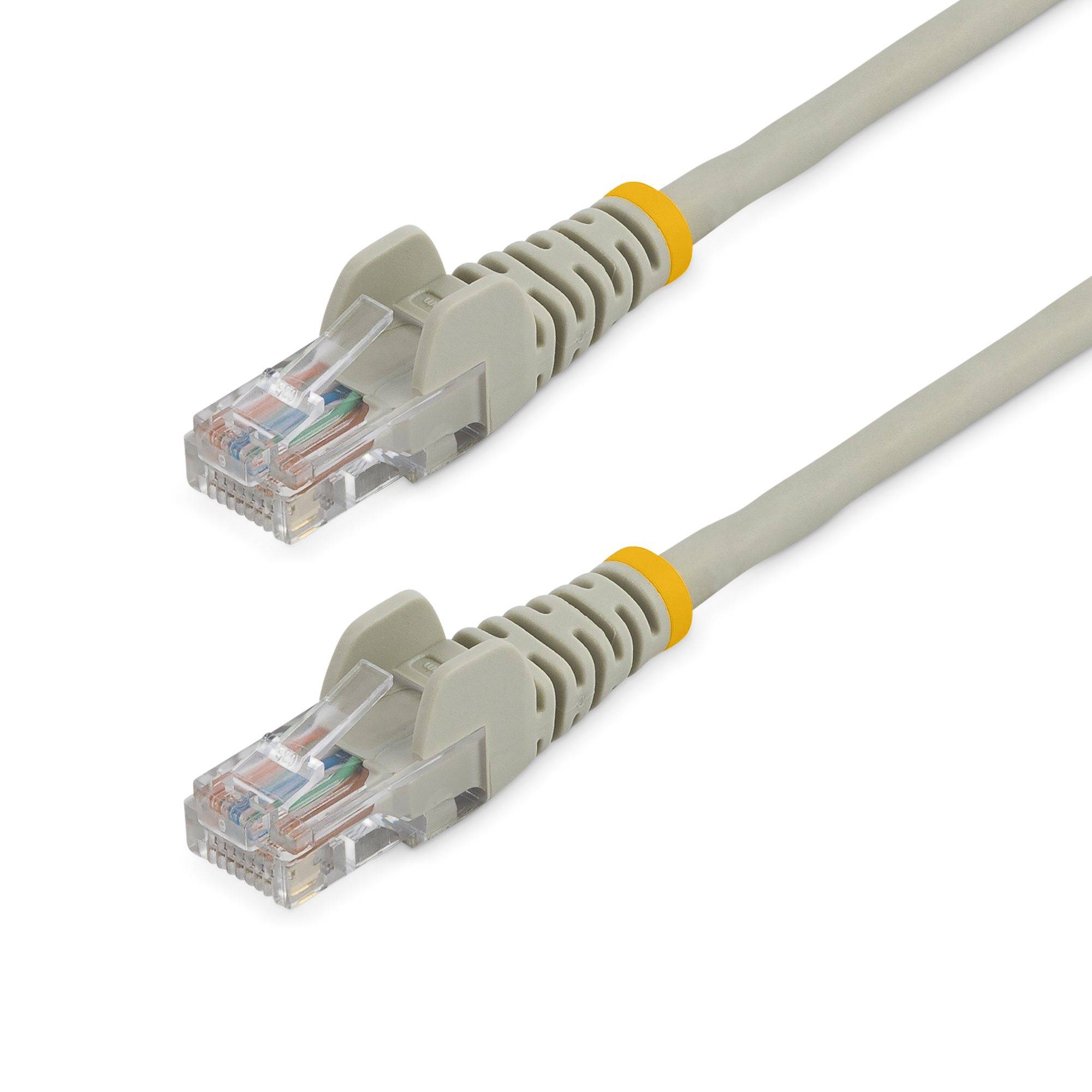 Rca Informatique - image du produit : CABLE RESEAU CAT5E UTP SANS CROCHET DE 2M - M/M - GRIS