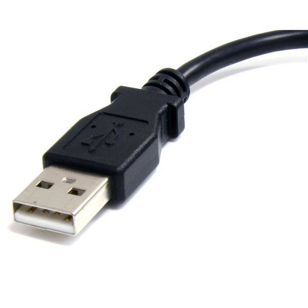 Rca Informatique - image du produit : CABLE MICRO USB 15 CM - A VERS MICRO B - USB 2.0 - NOIR