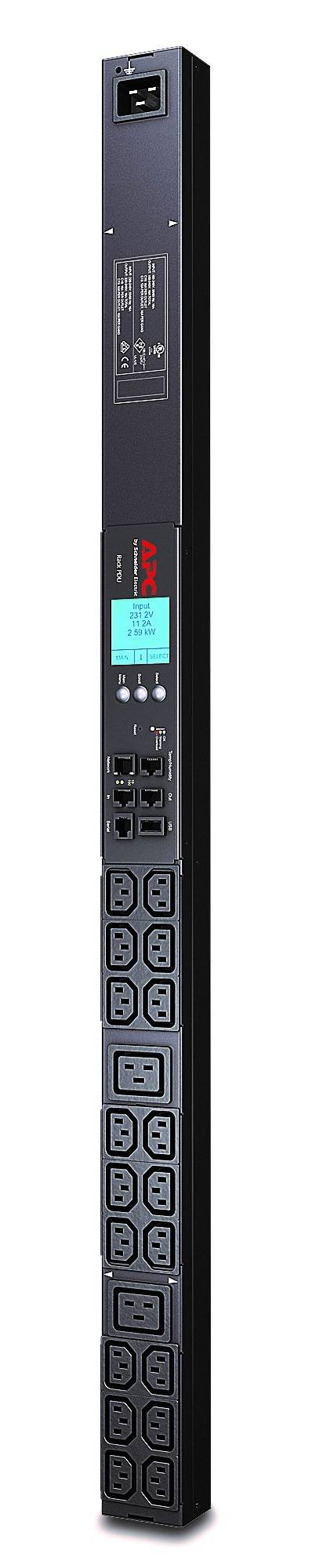 Rca Informatique - Image du produit : RACK PDU 2G METERED ZEROU 20A/208V 16A/230V 18XC13 + 2XC19