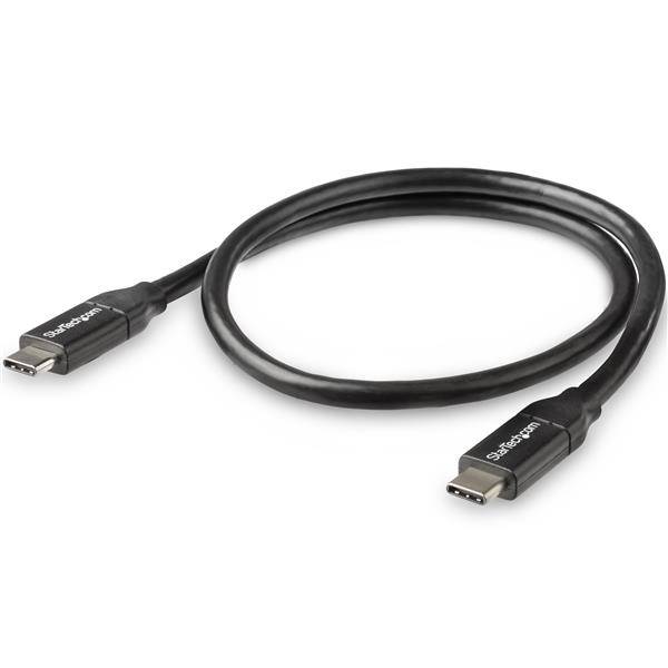 Rca Informatique - image du produit : 0.5M USB TYPE C CABLE WITH 5A USB 2.0