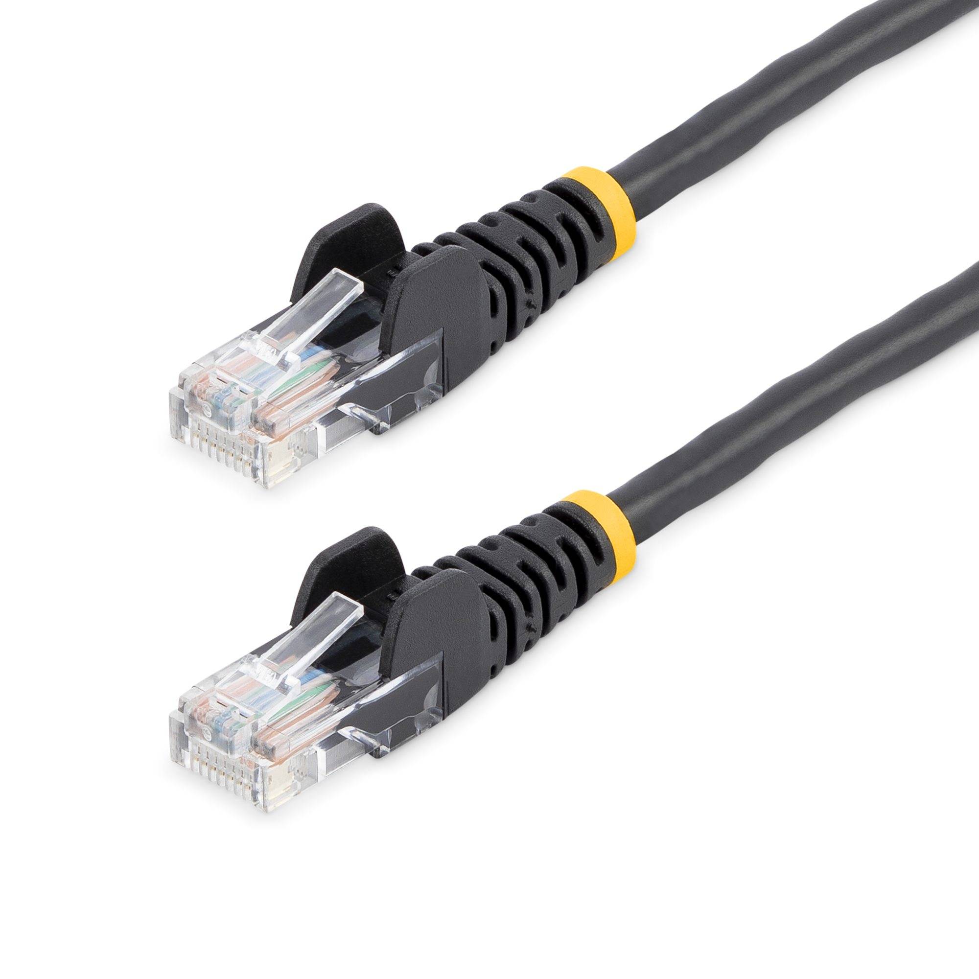 Rca Informatique - image du produit : CABLE RESEAU CAT5E UTP SANS CROCHET DE 5 M - M/M - NOIR