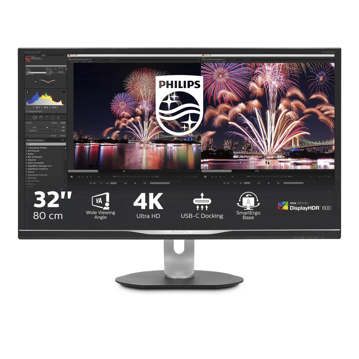 Rca Informatique - image du produit : 32IN VA USB-C MONITOR 4K 3840 X 2160/ 4MS