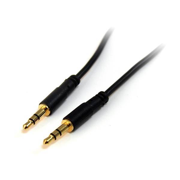 Rca Informatique - image du produit : 6 FT SLIM 3.5MM STEREO AUDIO CABLE - M/M