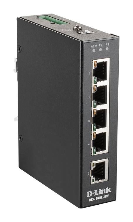 Rca Informatique - image du produit : 5 PORT UNMANAGED SWITCH W/5X10/100 BASET(X) PORTS