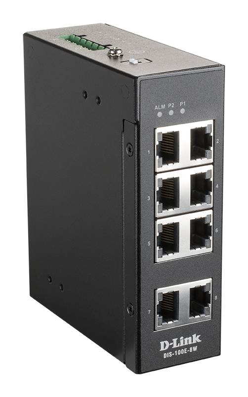 Rca Informatique - image du produit : 8 PORT UNMANAGED SWITCH W/8 X 10/100 BASET(X) PORTS