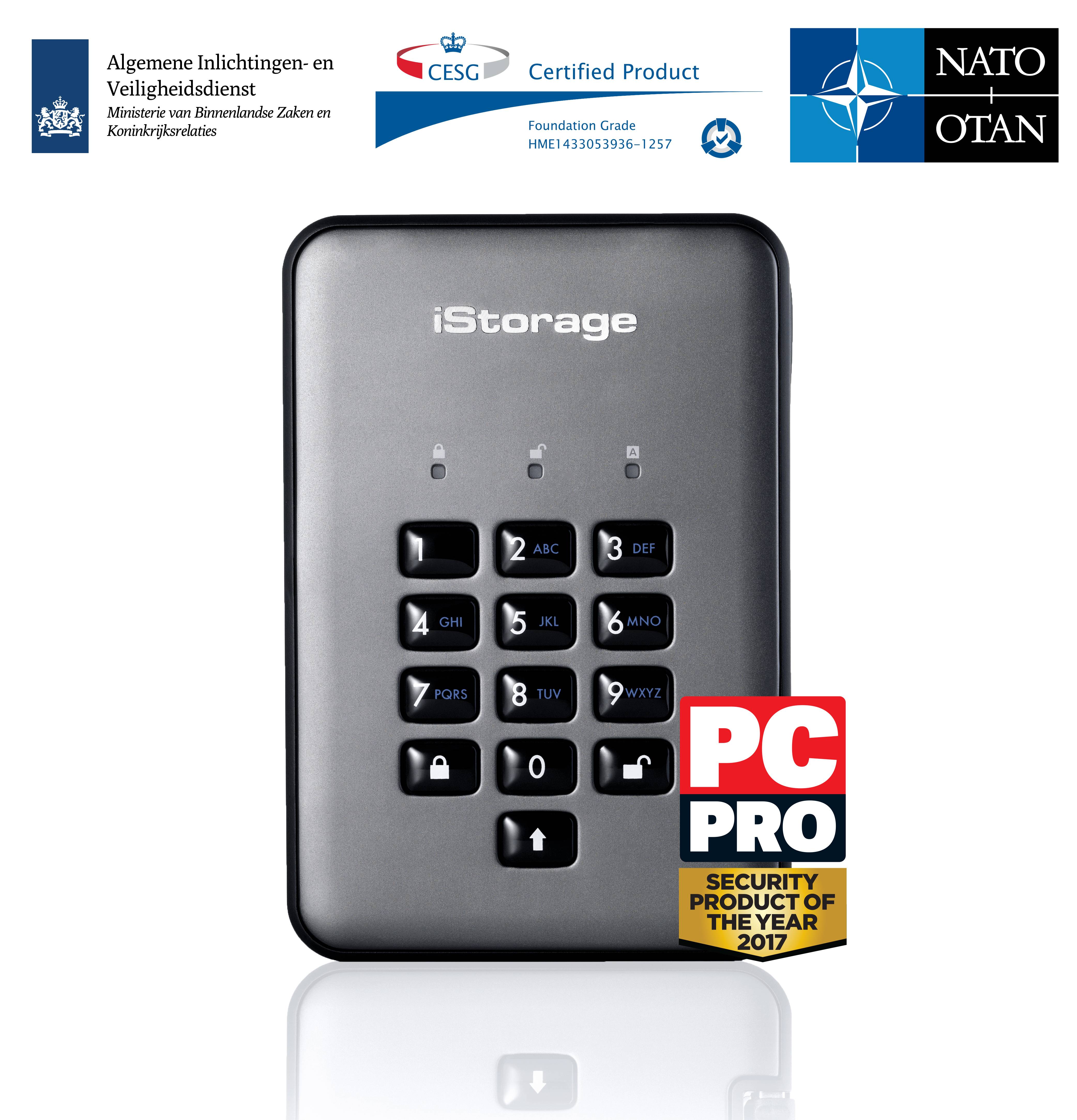 Rca Informatique - image du produit : DISKASHUR PRO2 256-BIT 500GB - FIPS 140-2 CERTIFIED - GRAPHITE